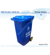 Thùng rác MGB 240 xanh dương